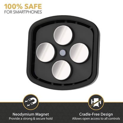 Scosche MMWSM-2PKXCES0 MagicMount Select Magnetic Car Phone Holder Mount for iPhone and Android - 2 Pack - Secure Magnetic Cell Phone Mount for Car Window or Dash - Universal 360° Adjustable Head