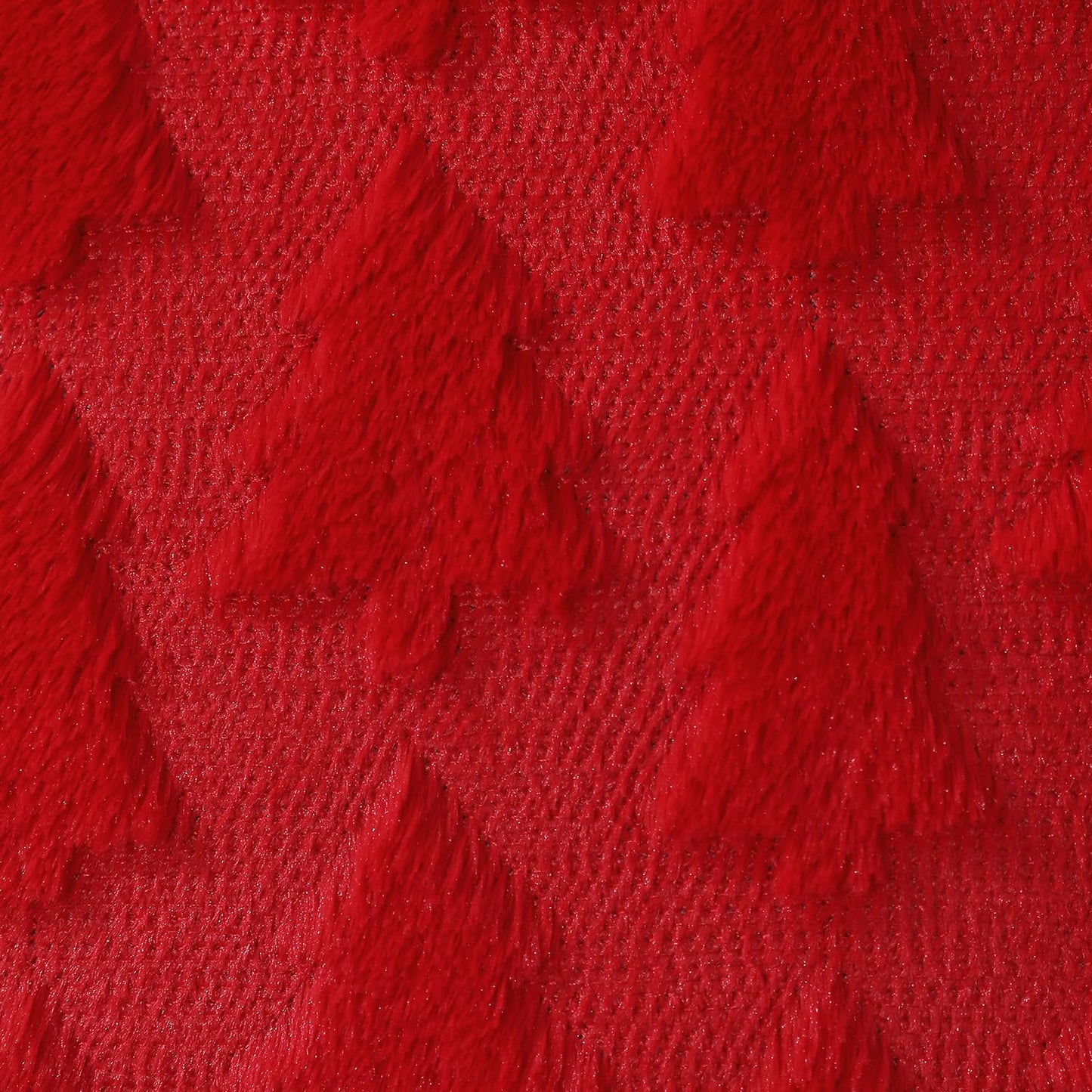 DFXSZ Christmas Tree Pillow Covers 18x18 inch Set of 2 Christmas Decoration Red Soft Plush Faux Fur Jacquard Throw Pillows for Bedroom Sofa Holiday Festivals Winter Home Decor PTK006B18