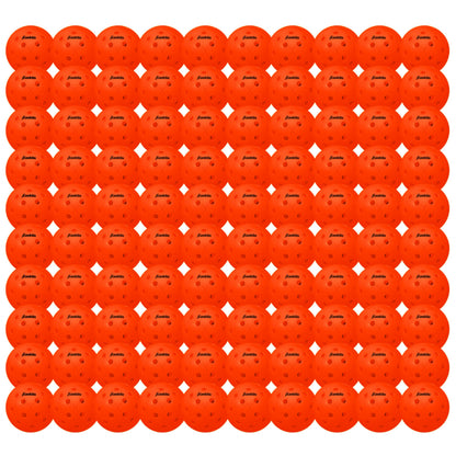 Franklin Sports X-40 Pickleballs - Outdoor Pickleballs - 100 Pack Bulk - USA Pickleball Approved - Ember - Official Ball of US Open Pickleball Championships