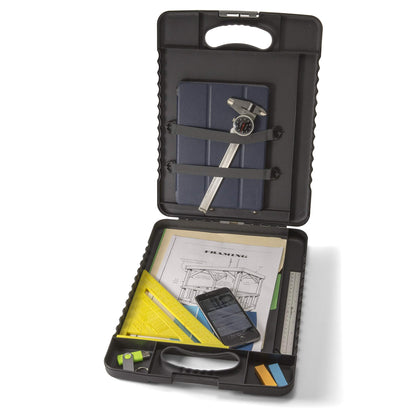 Officemate Letter/A4 Size Deluxe Tablet Clipboard Case, Charcoal (83315)