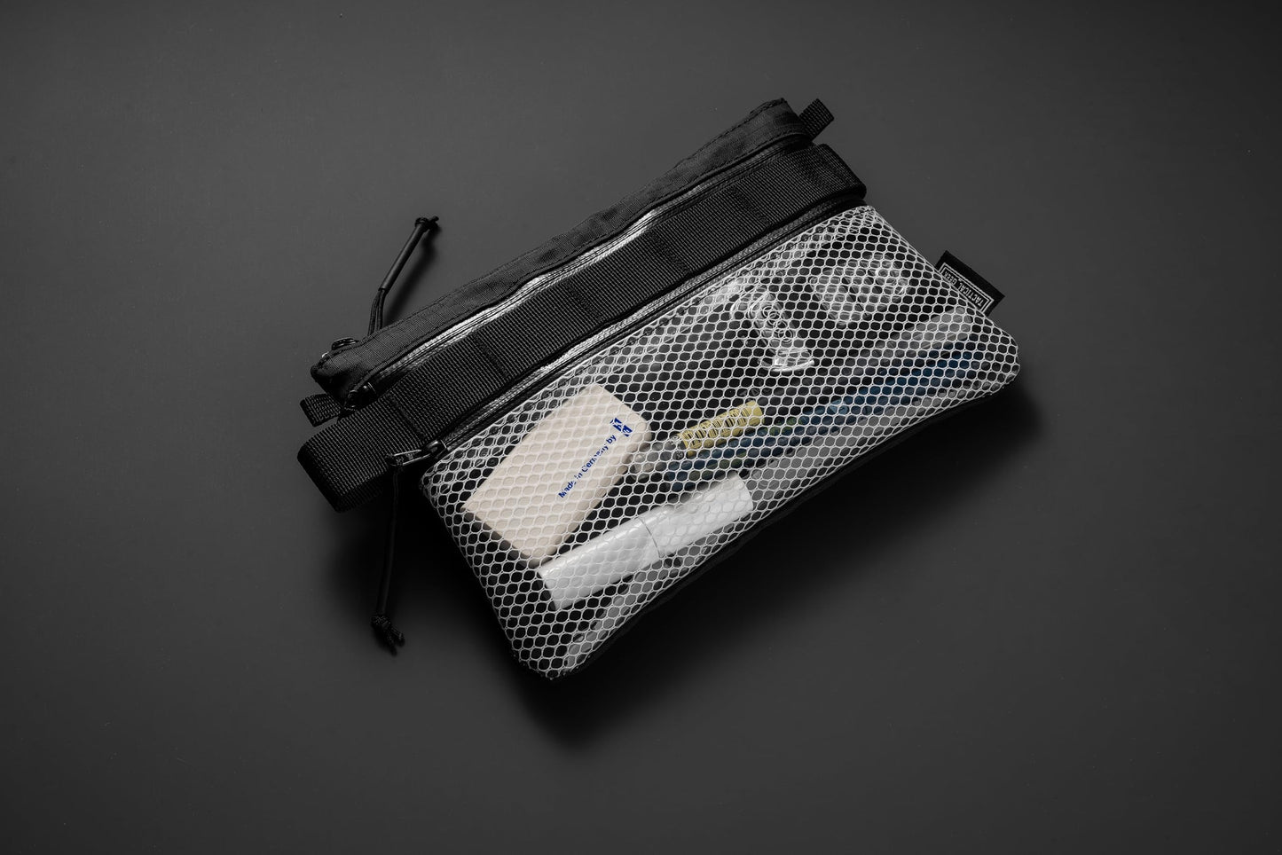 TACTICAL_GEEK Storage A16 EDC Pouch, Waterproof Nylon Organizer, Multifunctional Utility Zipper Bag, Semi-Transparent Mesh Pouch for Storing Small tools, Daily Necessities