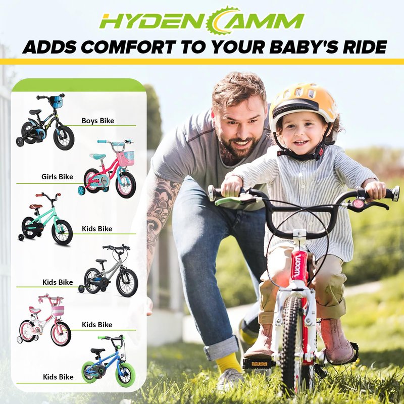 Hydencamm 2 Pack 12" / 12.5" Inch Bike Tube Fit 1.75/1.95/2.125 with 32mm Schrader Valve, 12.5 x 1.95 Bike Tube with 2PCS Levers, 12x2.125 Inner Tube Compatible with Kids Bikes, Strollers