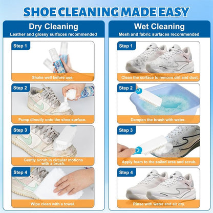 Shoe Cleaner Foam - Jevvu Sneaker Stain Remover & Dirt Eliminator | Cleaning Kit for White Shoes