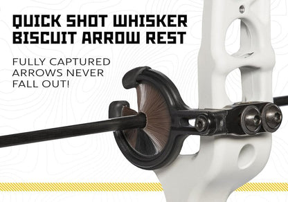 Trophy Ridge Quick Shot Whisker Biscuit Archery Arrow Rest - Precision Design for Enhanced Accuracy