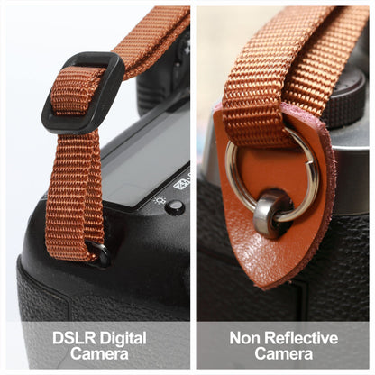 Padwa Lifestyle Camera Strap - 2" Cowhide Head Camera Straps for Photographers,Vintage Jacquard Embroidery Woven Cotton Adjustable Shoulder Neck Straps for Cameras,Binoculars（Cool Ethnic Style Brown）
