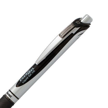 Pentel EnerGel RTX Retractable Liquid Gel Pen, (0.7mm), Medium Line, Metal Tip, Assorted Ink, Pack of 8 (BL77BP8M)