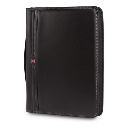 Wenger Concept Zippered Padfolio, Padded Document Organizer, Black