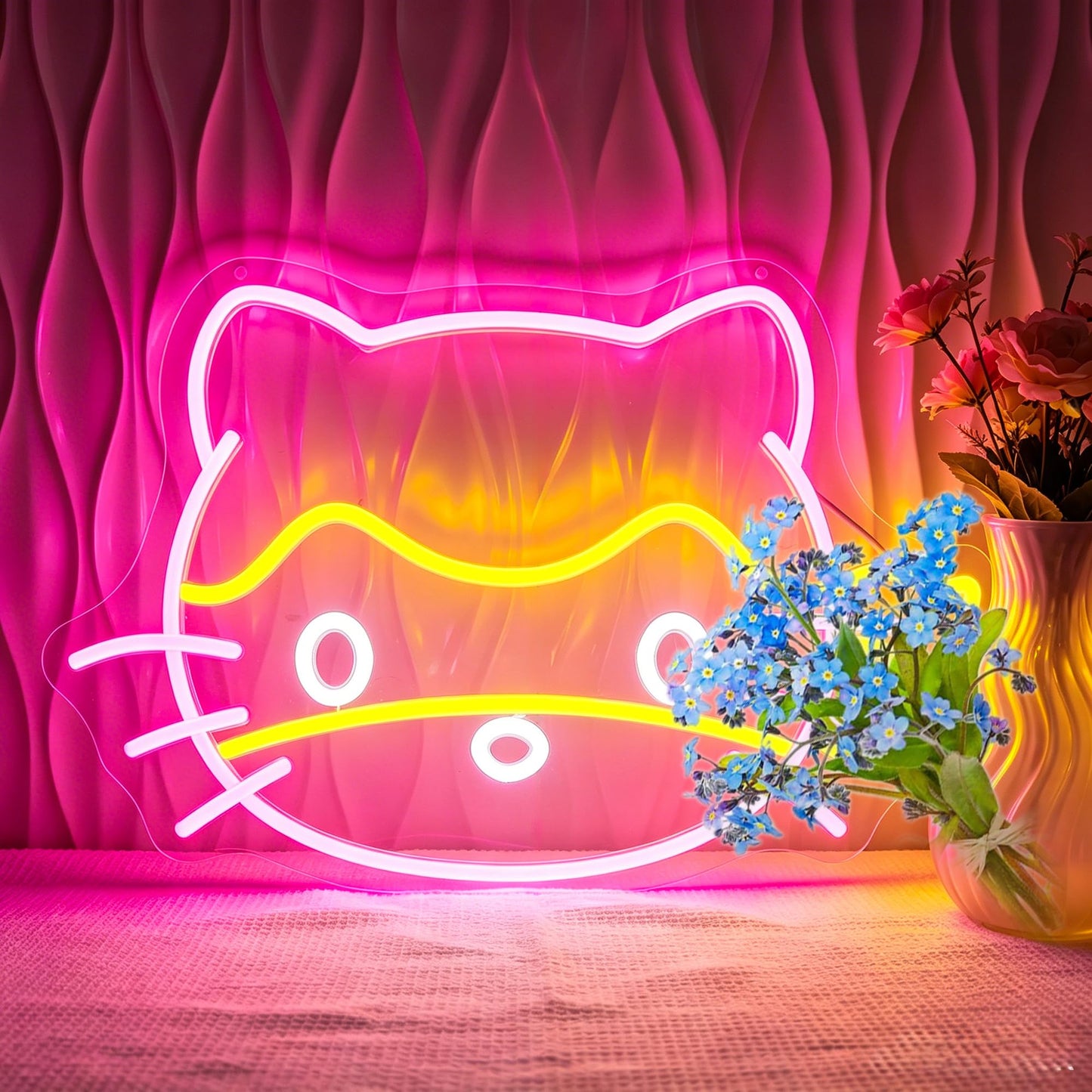 Bkuupau Neon Sign, Neon Signs for Wall Decor - Dimmable LED Light Signs Home Decor for Bedroom, Man Cave, Gaming Room, Party, Club, Bar Decoration - Christmas Halloween Easter Gift