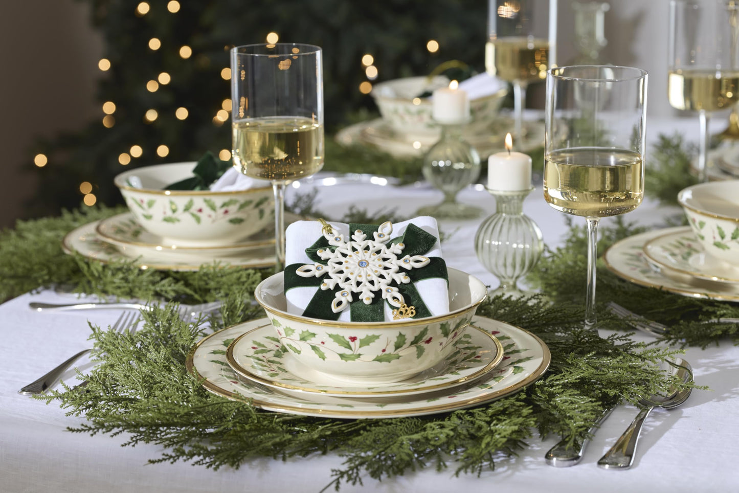 Lenox 898581 2026 Gemmed Snowflake Ornament