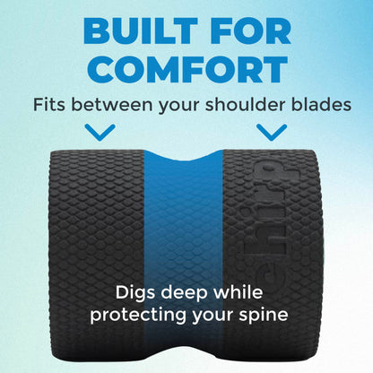 Chirp Wheel Foam Roller – Targeted Back & Neck Relief, Lumbar Spine Stretcher, Spinal Decompression Back Stretcher, Massage Roller with Density Foam for Physical Therapy, Supports 500lbs, 2-Inch Mint