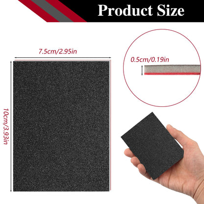 27 Pcs Sanding Sponge Pads, 120-3000 Grit Sandpaper Assortment, Wet Dry Washable Foam Sanding Block, Abrasive Sand Paper for Hand Sanders, Wood, Metal, Auto, Drywall, Furniture Polishing