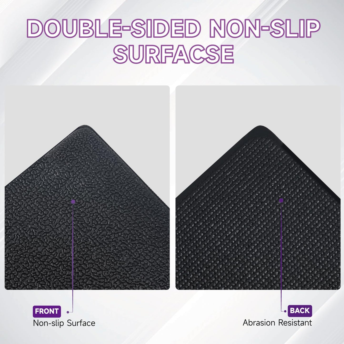 GWT 36" x 78" Durable Anti-Slip Workout Mat - 1/4" Thick Ultimate Floor Protection, Noise-Reducing,Tear-Resistant All-Purpose Exercise Mat for Treadmills, Home Gym, Yoga, and Weightlifting