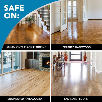 Weiman Hardwood Floor Cleaner Gallon and Refillable Squeeze Bottle - Finished Wood Surfaces