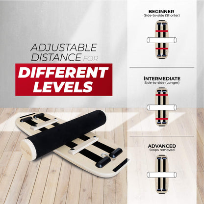 Yes4All Premium Surf Balance Board Trainer with Adjustable Stoppers for Improve Balance, Build Strength & Surf Trainer
