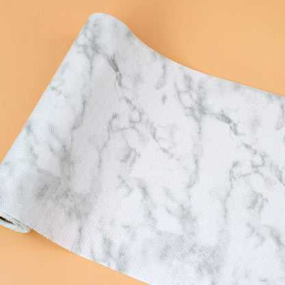 Shelf Liners for Cabinets Waterproof 11 Inch Wide X 20 Ft Cabinet Drawer Liners Marble Printed Non Slip Washable Cupboard Liners Non Adhesive Drawer Mat for Kitchen Refrigerator Shelf Pantry Bathroom