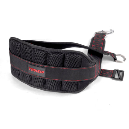 Belt For Belt Squats, Rack Attachment & Squat Machine, Weight Lifting&Powerlifting – Back Support, Low-Profile, Padded Hip & Thigh, Secure Buckle, Heavy Duty