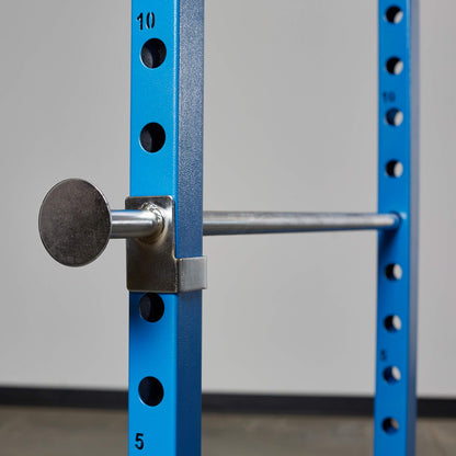 REP PR-1100 Power Rack - 700 lbs Rated Lifting Cage for Weight Training (Blue Power Rack, No Bench)