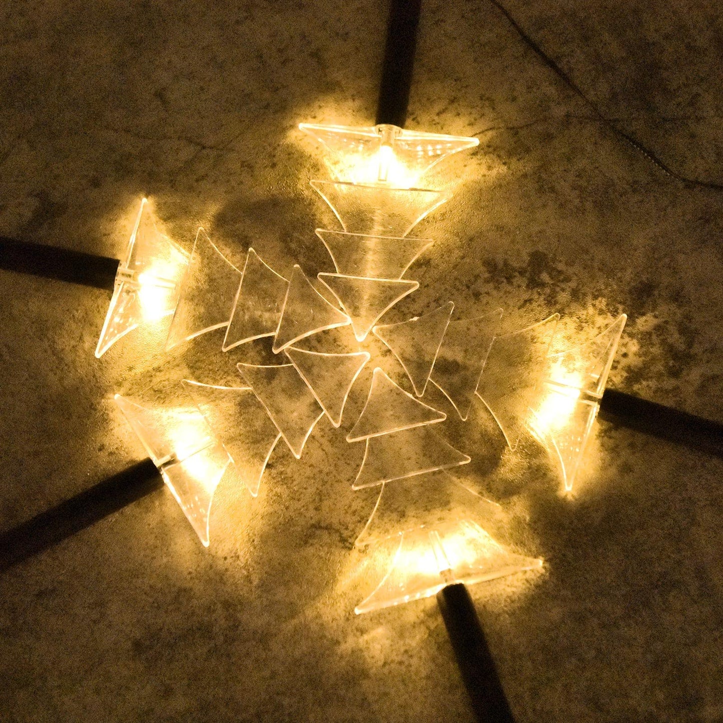 BRIGHTDECK Christmas Solar Pathway Lights Outdoor Decorations, 8 Modes Xmas Tree Candy Lights Waterproof Led Garden Stake Light for Walkway Yard Lawn Porch Holiday Decor (Red Tube Tree, 5 Pack)