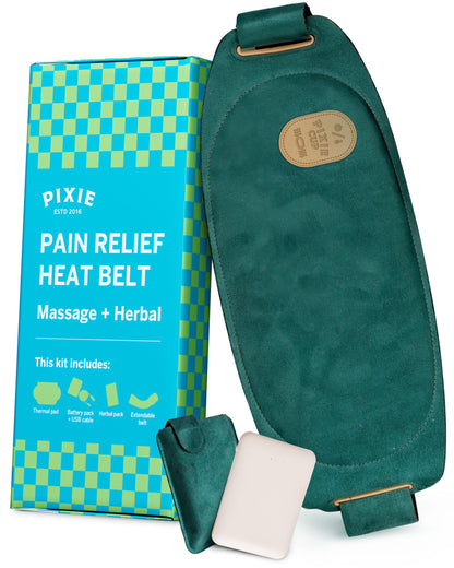 Pixie Period Heating Pad for Cramps - Thinnest Wearable Heating Pad - Unnoticeable Under Clothes - Best Portable Pain Relief Belt Device with Heat On The Market - Hours of Menstrual Pain Relief