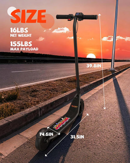 Maxshot Electric Scooter, 8.5" /10" /14" Tire, 16/19/22 Mph Top Speed, 12/16/21/27/28/49/50 Miles Long Range, Folding Escooter for Adults and Kids with Seat Bag, Dual Braking, Dual Suspension, App