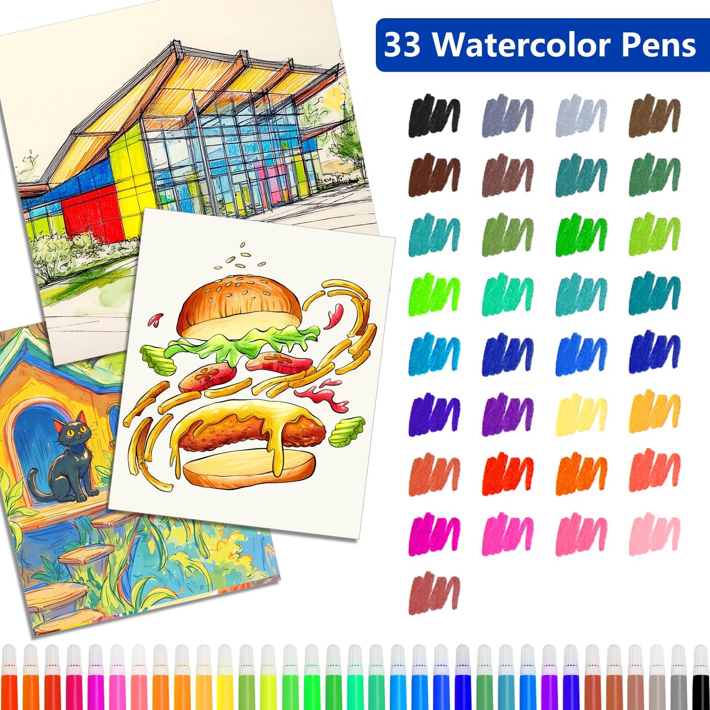 Halobios Art Supplies, 144-Piece Deluxe Art Set Professional Art Kit with Portable Aluminum Case, Crafts Drawing Painting Kit for Gifts Adults Kids Artists