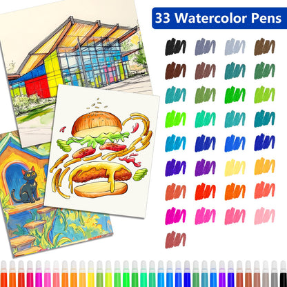 Halobios Art Supplies, 144-Piece Deluxe Art Set Professional Art Kit with Portable Aluminum Case, Crafts Drawing Painting Kit for Gifts Adults Kids Artists