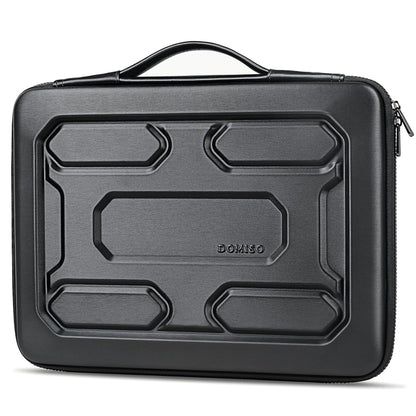 DOMISO 15.6 inch Laptop Sleeve with Handle Shockproof Computer Bag Waterproof EVA Protective Carrying Case for 15.6" Lenovo Yoga 720 IdeaPad 310 320 ThinkPad T570/Dell Inspiron 15/HP Envy 15, Black