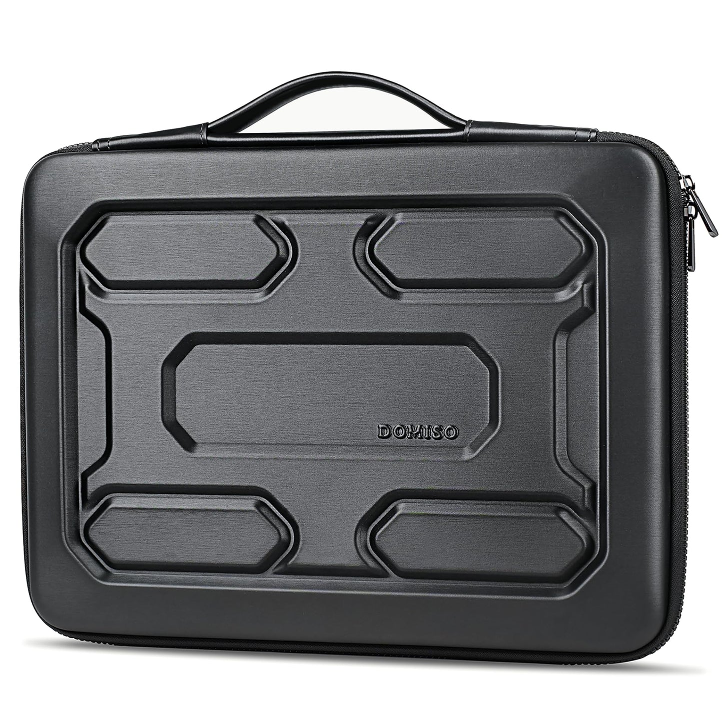DOMISO 17 inch Laptop Sleeve with Handle Shockproof Computer Bag Waterproof EVA Protective Carrying Case for 17.3" MSI GS73VR Stealth Pro/HP Envy 17/LG Gram 17"/ROG Strix GL702VS, Black