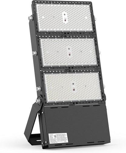 STASUN 1000W LED Stadium Lights Outdoor – Ultra Series High Power, ETL Certified, 150000LM, 5000K Daylight, 60° Beam, 100-277V, IP67 Waterproof Flood Lights for Arena, Sports Field, Parking Lot