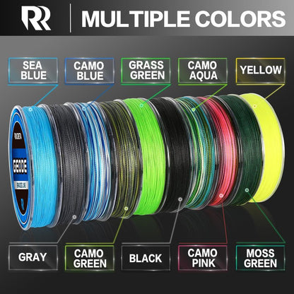 ROCRETA Geode Braided Fishing Line, Super Strong Power Braid Lines for Saltwater and Freshwater Fish 30lb, 500yds，Gray