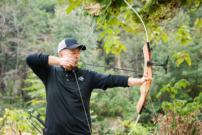 LWANO 66" Recurve Bow and Arrow Set for Youth & Beginner, Archery Beginner Set for Adults, 20/22/24/26/28/30 Inch Wooden Takedown Recurve Bow Package for Training, Practice & Competition - RH Only