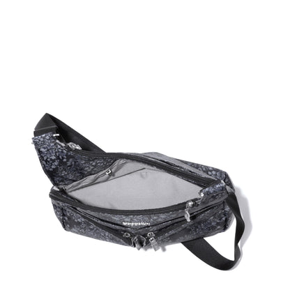 Baggallini Cross Over Crossbody Women 11x8.5 Medium Travel Bag Lightweight Water-Resistant Nylon Organized Handbag Purse
