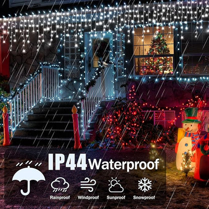 52FT Christmas Lights Outdoor Decorations 480LED Fairy String Light 12 Lighting Modes with Timer Memory Waterproof Christmas Light for Yard Roof Party Holiday Wedding Garden Decor