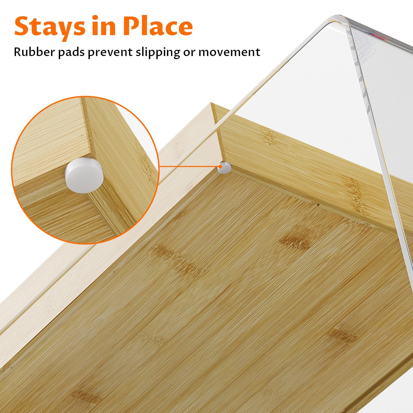 VA1KENE Bamboo Drawer Organizer with 9 Adjustable Compartments, Office Desk Organization Tray for Office Utensils, Supplies, Makeup, Jewelry, and More – Ideal for Desk or Drawer Storage