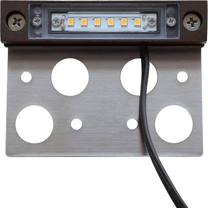 GKOLED 8-Pack 4 Inches LED Hardscape Light, Paver Wall Light, 2W 2700K LED Lighting Source, Outdoor Step Lights, Solid Powder Coated Die-cast Aluminum Housing, Low Voltage 12V AC/DC, UL Listed