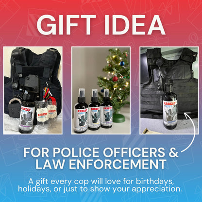 Arrest My Vest Military Grade Odor Eliminating Spray for Body Armor, Tactical Gear, and K9 Equipment. Safe on All Ballistic Vests, Fabrics, & Police Gear - 6 Pack of Midnight 4 oz Bottles