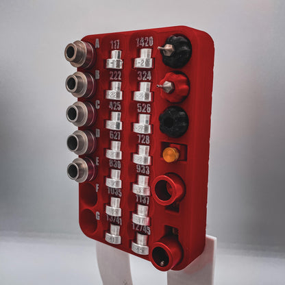 Precision Storage Rack for Headspace & Bullet Comparators - Compatible with Hornady