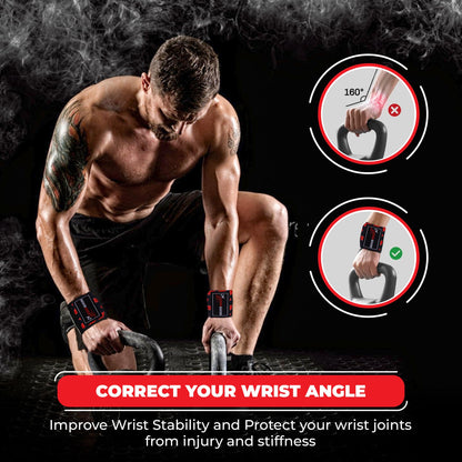 Weight Lifting Wrist Straps with Neoprene Padding – Heavy Duty Deadlift Straps for Weightlifting, Powerlifting Gym Training (Red Cloud, Standard)