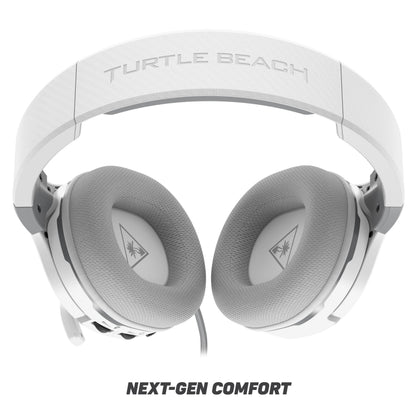 Turtle Beach Recon 200 Gen 2 Powered Gaming Headset - Xbox Series X, Xbox Series S & Xbox One, PS5, PS4, Mobile & PC with 3.5mm - Bass Boost, Memory Foam, White