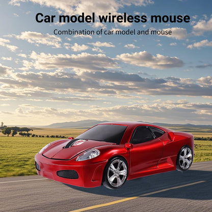 elec Space Wireless Mouse, 2.4GHz Cool Sport Car Shape Computer Mouse 1600 DPI Optical Cordless Mice with USB Receiver for PC Laptop Computer Notebook (Red)