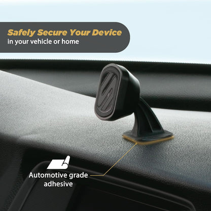 Scosche MMWSM-2PKXCES0 MagicMount Select Magnetic Car Phone Holder Mount for iPhone and Android - 2 Pack - Secure Magnetic Cell Phone Mount for Car Window or Dash - Universal 360° Adjustable Head