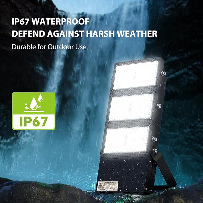 STASUN 1000W LED Stadium Lights Outdoor – Ultra Series High Power, ETL Certified, 150000LM, 5000K Daylight, 60° Beam, 100-277V, IP67 Waterproof Flood Lights for Arena, Sports Field, Parking Lot