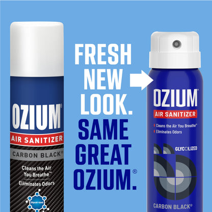Ozium 3.5 Oz. Air Sanitizer & Odor Eliminator for Homes, Cars, Offices and More, Carbon Black Scent, 4 Pack