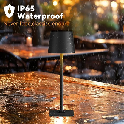 4 Pack Rechargeable Cordless Led Table Lamps,Cordless Lamp with 6000mAh Battery Operated, Portable Indoor/Outdoor Table Lamp for Patio Restaurant Home Dinner Dining Kitchen