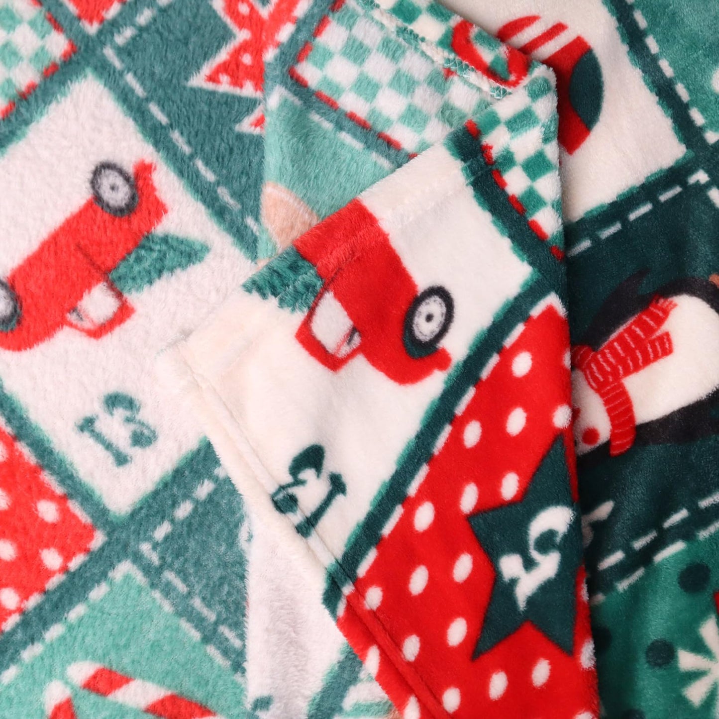 Gogreen Cozy Printed Blanket Twin Christmas Collection - 300 GSM Fleece Blanket Twin Size for Home Decoration, Ultra Soft (Twin - 60" x 80")