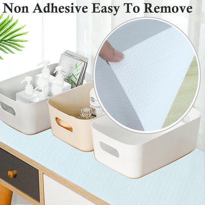 Shelf Liners for Kitchen Cabinets 14 Inch Wide X 20 Ft Non Adhesive Cabinet Drawer Liner Non Slip Water Oil-Proof Strong Grip Pantry Refrigerator Shelves Bathroom Drawer Mat Cupboard Closet Liner