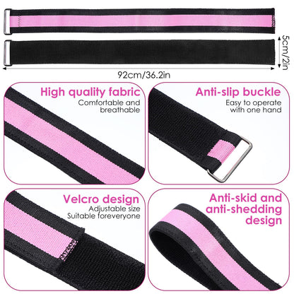 YBEATY Resistance Bands Set, Adjustable Ankle Exercise Bands with Cuffs Home Gym Workout Fitness Equipment with Carry Bag for Women Leg Booty Butt Lift Kickbacks Hip Training Working Out Yoga