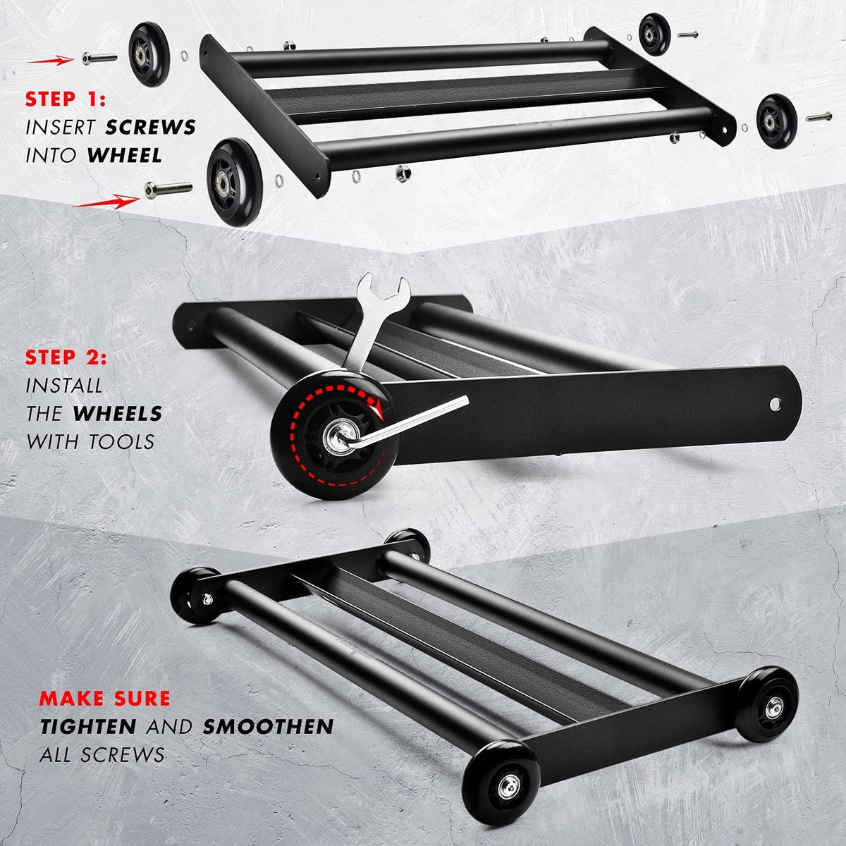 Yes4All Glute Ham Glider, Exercise Wheels for Home Gym Fitness, Glute Hamstring, Booty Building