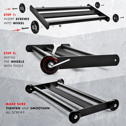 Yes4All Glute Ham Glider, Exercise Wheels for Home Gym Fitness, Glute Hamstring, Booty Building