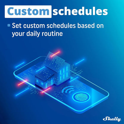 Shelly Plus 1PM | WiFi Smart Relay Switch with Power Metering | Home Automation | Bluetooth Gateway | Compatible with Alexa & Google Home | iOS Android App | No Hub | Wireless Lighting Control